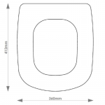 Jacuzzi Helios/Sanctury Solid Wood Replacement Toilet Seat & Cover BB.JAC.HEL