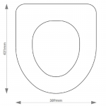 Jacuzzi Natura Solid Wood Replacement Toilet Seat & Cover BB.JAC.NAT