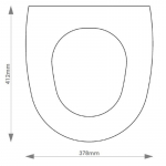 Jacuzzi Republic Solid Wood Replacement Toilet Seat & Cover BB.JAC.REP.BHF