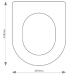 Keramag Cotta/Vivano Solid Wood Replacement Toilet Seat & Cover Soft Close BBSC.KER.COT.BHF