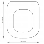 Keramag Eurotrend Solid Wood Replacement Toilet Seat & Cover Soft Close BBSC.KER.EUR.BHF
