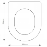 Keramag Flow Solid Wood Replacement Toilet Seat & Cover BB.KER.FLO.BHF