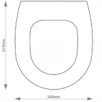 Keramag Lineo Solid Wood Replacement Toilet Seat & Cover Soft Close BBSC.KER.LIN