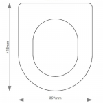 Keramag Mango Karafix Solid Wood Replacement Toilet Seat & Cover BB.KER.MAN.BHF
