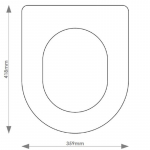 Keramag Mediano Solid Wood Replacement Toilet Seat & Cover BB.KER.MED.BHF