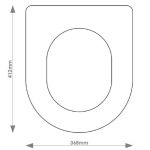 Keramag Opus Solid Wood Replacement Toilet Seat & Cover Soft Close BBSC.KER.OPU