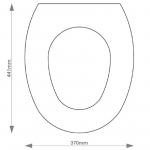 Kohler Devonshire Solid Wood Replacement Toilet Seat & Cover BB.KOH.DEV