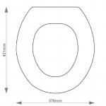 Kohler Iron Works Solid Wood Replacement Toilet Seat & Cover BB.KOH.IRO