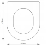 Laufen Form Solid Wood Replacement Toilet Seat & Cover BB.LAU.FOR.BHF