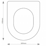 Laufen Moderna Solid Wood Replacement Toilet Seat & Cover Soft Close BBSC.LAU.MOD.BHF