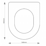 Laufen Pro Solid Wood Replacement Toilet Seat & Cover BB.LAU.PRO