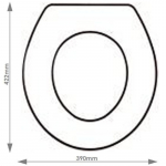 Lefroy Brooks Classic Solid Wood Replacement Toilet Seat & Cover BB.LEF.CLA
