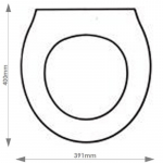 Lefroy Brooks Lissa Doon Solid Wood Replacement Toilet Seat & Cover BB.LEF.LIS