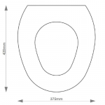 Marflow St James C/C Solid Wood Replacement Toilet Seat & Cover BB.MAR.STJ.CC