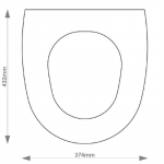 Moods PJH Group Naples Solid Wood Replacement Toilet Seat & Cover Soft Close BBSC.MOO.NAP