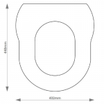 Morise Herbeau Charlston Solid Wood Replacement Toilet Seat & Cover BB.MOR.CHA