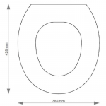 Perrin & Rowe Deco Solid Wood Replacement Toilet Seat & Cover Soft Close BBSC.PER.DEC