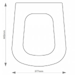 Porcher Agora Solid Wood Replacement Toilet Seat & Cover BB.POC.AGO