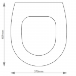 Pozzi Ginori 500 Solid Wood Replacement Toilet Seat & Cover Soft Close BBSC.POZ.500.BHF