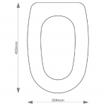 Pozzi Ginori Easy Solid Wood Replacement Toilet Seat & Cover Soft Close BBSC.POZ.EAS.BHF