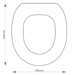 Pozzi Ginori Montebianco Solid Wood Replacement Toilet Seat & Cover BB.POZ.MON
