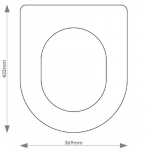Premier Bathrooms Barnby Solid Wood Replacement Toilet Seat & Cover Soft Close BBSC.PRE.BAR