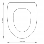 Pura Ivo Solid Wood Replacement Toilet Seat & Cover BB.PUR.IVO.BHF