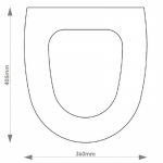 Qualceram Monte Carlo Solid Wood Replacement Toilet Seat & Cover BB.QUL.MON.BHF