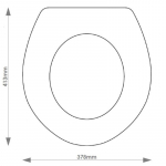 Qualitas Charlotte Solid Wood Replacement Toilet Seat & Cover Soft Close BBSC.QUA.CHA