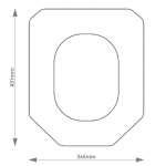 Qualitas Fifth Avenue Solid Wood Replacement Toilet Seat & Cover BB.QUA.FIF