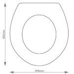 Qualitas Versailles Solid Wood Replacement Toilet Seat & Cover Soft Close BBSC.QUA.VER