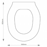 Rak Bristol Solid Wood Replacement Toilet Seat & Cover Soft Close BBSC.RAK.BRI