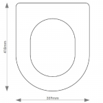 Rak Venus Solid Wood Replacement Toilet Seat & Cover Soft Close BBSC.RAK.VEN.BHF