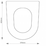 Roca Giralda Solid Wood Replacement Toilet Seat & Cover BB.ROC.GIR.BHF