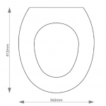 Roca Laura Solid Wood Replacement Toilet Seat & Cover BB.ROC.LAU