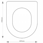 Roca Nexo Solid Wood Replacement Toilet Seat & Cover BB.ROC.NEX.BHF