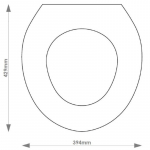 B.C Sanitan Belgravia Solid Wood Replacement Toilet Seat & Cover BB.BCS.BEL