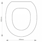 B.C Sanitan Berkley Solid Wood Replacement Toilet Seat & Cover Soft Close BBSC.BCS.BER