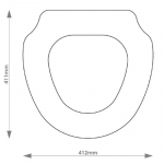 B.C Sanitan Edwardian NEW Solid Wood Replacement Toilet Seat & Cover Soft Close BBSC.BCS.EDW.NEW