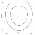 B.C Sanitan Empire Solid Wood Replacement Toilet Seat & Cover BB.BCS.EMP