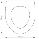 B.C Sanitan Highgrove Solid Wood Replacement Toilet Seat & Cover Soft Close BBSC.BCS.HIG