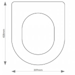B.C Sanitan Hillingdon Solid Wood Replacement Toilet Seat & Cover BB.BCS.HIL