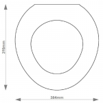 Sbordoni Novecento Solid Wood Replacement Toilet Seat & Cover BB.SBO.NOV