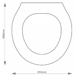 Senesi Lutezia Solid Wood Replacement Toilet Seat & Cover Soft Close BBSC.SEN.LUT
