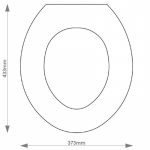 Shires Firenze Solid Wood Replacement Toilet Seat & Cover Soft Close BBSC.SHI.FIR