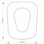 Shires Opus Solid Wood Replacement Toilet Seat & Cover Soft Close BBSC.SHI.OPU