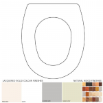 Simas Arcade Solid Wood Replacement Toilet Seat & Cover Soft Close BBSC.SIM.ARC