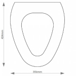 Simas Baritz Solid Wood Replacement Toilet Seat & Cover Soft Close BBSC.SIM.BAR