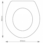 Simas Londra Solid Wood Replacement Toilet Seat & Cover BB.SIM.LON