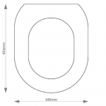 Simas PrimaVera Solid Wood Replacement Toilet Seat & Cover Soft Close BBSC.SIM.PRI
